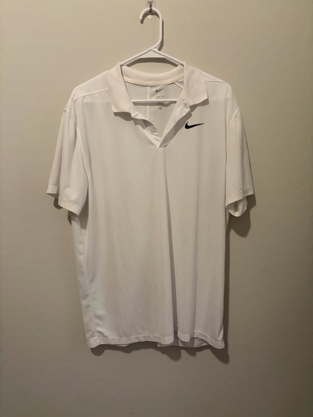 Nike Men’s White Dri-FIT Polo Shirt